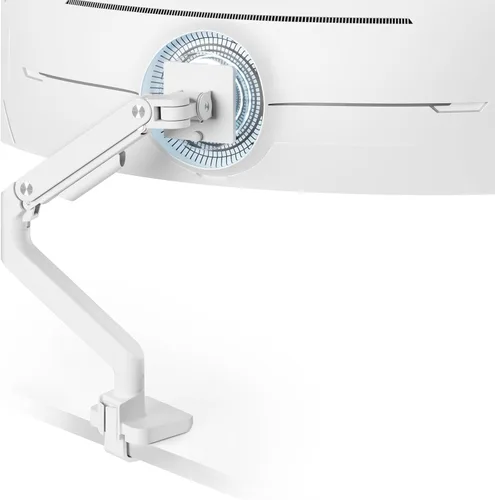 Miniatura 11 de ARES WING Brazo de monitor ultraancho para pantalla curvada de servicio pesado de 17 a 49 pulgadas, soporta 44 libras, brazo de monitor ajustable