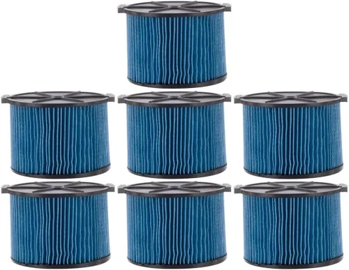 Miniatura 12 de VF3500 - Filtro de cartucho de polvo fino de 3 capas, pieza de repuesto 26643 compatible con aspiradoras portátiles RIDGID de 3 a 4.5 galones, 1