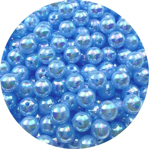 Miniatura 10 de 400 piezas cuentas de perla de 8mm AB cuentas de plástico brillantes y coloridas cuentas espaciadoras sueltas para hacer joyas, aretes, pulseras