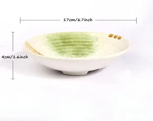 Miniatura 2 de Kit de jarrón Ikebana japonés, cerámicas de contenedor poco profundo para flores, jarrón Ikebana con base para arreglos florales Kenzan de 1.57