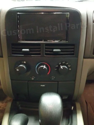 Miniatura 2 de Kit de instalación de bisel de navegación estéreo de radio de doble DIN compatible con Jeep Grand Cherokee 1999-2001