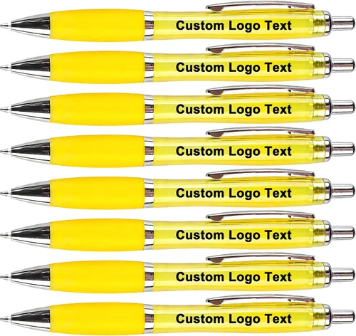 Miniatura 12 de Personalized Ballpoint Pens with Name for Events, Pink, 50 Pcs Custom Promotional Logo, Customized for Church, Wedding, Business, Reunion, Bank