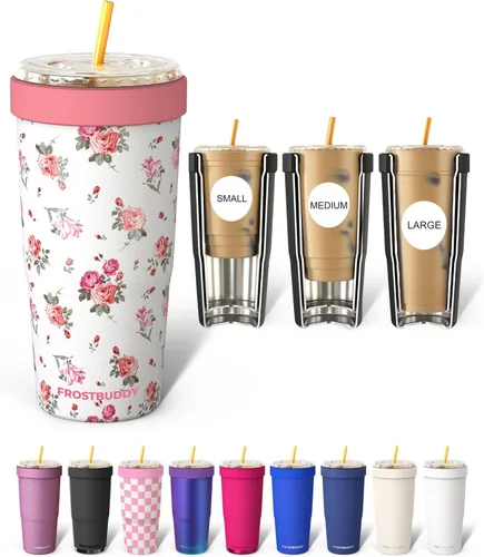 Miniatura 11 de Frost Buddy Togo Buddy - Vaso de acero inoxidable con aislamiento al vacío de 30 onzas, taza de café para llevar, taza de café helado, manga de café