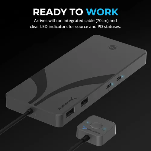 Miniatura 3 de SABRENT Conmutador KVM Thunderbolt 4, Compartición de Periféricos con 3X Thunderbolt 4 USB C 40Gbps, 2X Carga USB-C 60W (PD 3.0) 4X USB Tipo A