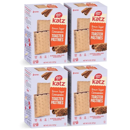 Miniatura 7 de Katz Gluten Free Pasteles tostadores de canela sin escarchar. Bocadillos escolares. Libre de lácteos, cacahuetes, nueces de árbol y sésamo, sin