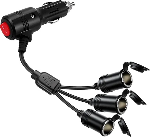 Miniatura 8 de Divisor de Encendedor de Cigarrillos, Divisor de 12 V, Adaptadores Duales de Encendedor de Cigarrillos para Coches, Enchufe de Encendedor