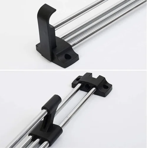 Miniatura 4 de Toallero retráctil resistente para armario, barra extraíble para ropa, riel extensible/organizador de almacenamiento (tamaño : 9.8 in/9.8 pulgadas)