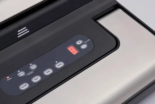 Miniatura 6 de Chronos Máquina selladora al vacío, selladora al vacío externa comercial con cortador de rollo integrado, pantalla LED, función de marinado