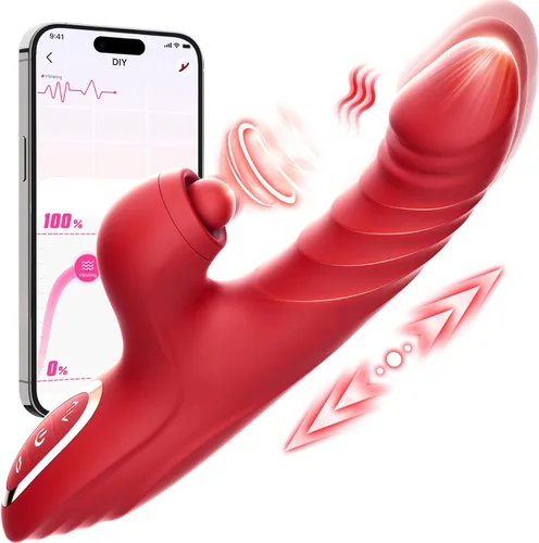 Vibrador con empuje y consolador para mujeres Toendi, juguete de rosa para el punto G, estimulador del clítoris, juguetes sexuales, consoladores,