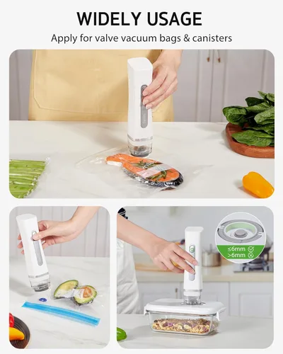 Miniatura 7 de Bolsas selladoras al vacío Syntus para alimentos, bolsas de almacenamiento de alimentos para cocción sous vide, calentamiento en microondas, bolsas