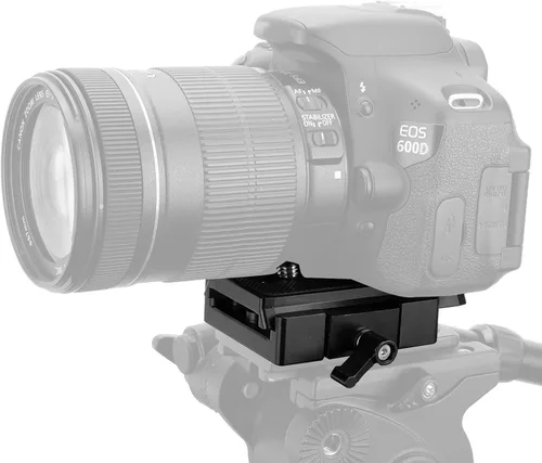 Miniatura 3 de Placa de trípode de liberación rápida para cámara DSLR compatible con placa deslizante tipo Manfroto para accesorios de cámara Rig