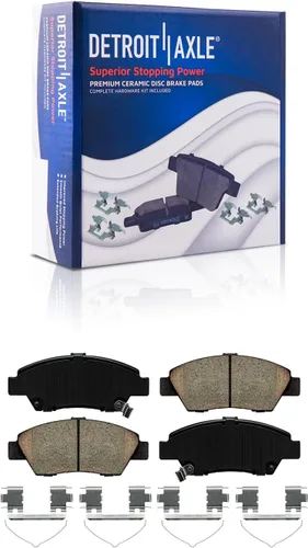 Miniatura 117 de Detroit Axle - Pastillas de freno traseras para Honda Odyssey 2011-2017 Pilot 2007-2013 MDX 2010-2013 ZDX 2010-2013 Pastillas de freno de cerámica