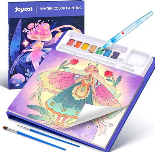 Miniatura 12 de JoyCat Libros de colorear con pintura y agua para niños pequeños, juegos de pintura acuarela para niños de 3-5 4-8 años, juguete de dibujo
