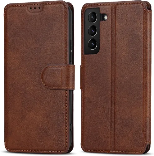 Miniatura 11 de QLTYPRI Para Samsung Galaxy A14 Case Premium PU Leather Simple Wallet Case [Ranuras para tarjetas] [Soporte manos libres] [Cierre magnético] Funda