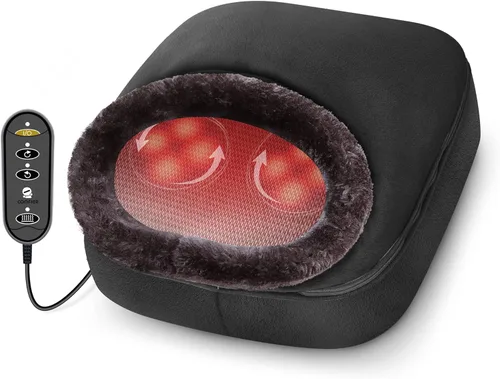 Masajeador Calentador de Pies COMFIER, Regalos para Mujeres, Hombres, Masajeador Shiatsu de Pies con Calor, Almohadilla Eléctrica de Calor para la