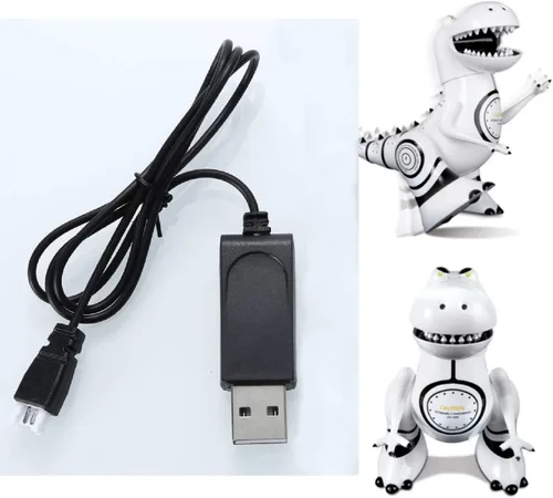 Miniatura 4 de Cargador de batería para imagen más nítida Robotosaurio dinosaurio interactivo rojo o blanco (conector rojo)