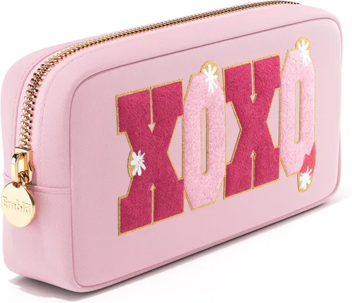 Miniatura 14 de BE MINE - Bolsa de maquillaje de San Valentín, bolsa de viaje para cosméticos y neceser, bolsa de nailon con cremallera, lindo organizador
