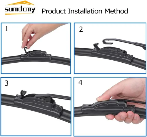 Miniatura 4 de Escobilla de limpiaparabrisas de 26"+18" de repuesto para Jeep Cherokee 2014-2020 Buick LaCrosse 2010-2017 Cadillac XTS 2013-2019 Honda Civic HR-V
