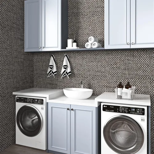 Miniatura 4 de ReWallpaper - Papel pintado de despegar y pegar de color gris oscuro moderno, de tela de hierba para paredes de baño y dormitorio, 17.5 pulgadas ×