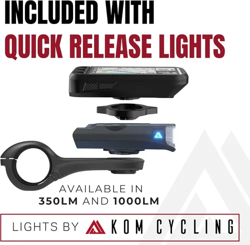Miniatura 5 de KOM Cycling Adaptador de cuarto de vuelta compatible con computadoras Garmin a Wahoo - Monta cualquier computadora Wahoo en un soporte existente