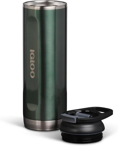 Miniatura 4 de Igloo Flip 'n' Sip Tumbler Stainless Steel Water Bottle Abeto de 20 onzas