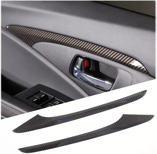 2 piezas de tira decorativa interior para puerta delantera para Honda Pilot 2016 2017 2018 2019 2020 2021 2022, protector de pegatina para panel