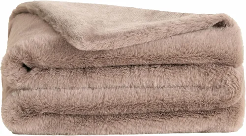 Miniatura 12 de UnHide Lil' Pet Marsh - Manta de piel sintética para mascotas, extra suave, ligera, lavable, cómoda y protección para sofá, jaula o cama, oso beige
