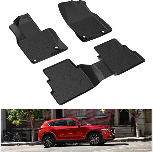 Miniatura 12 de KIWI MASTER Alfombrillas para Honda Civic 2016-2021, ajuste personalizado para todo tipo de clima, revestimientos de suelo de TPE resistentes, 2