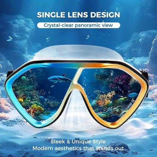 Miniatura 2 de Máscara de buceo para adultos – Máscara de esnórquel antivaho de alta calidad, cómodas y a prueba de fugas, gafas de natación con cubierta de nariz