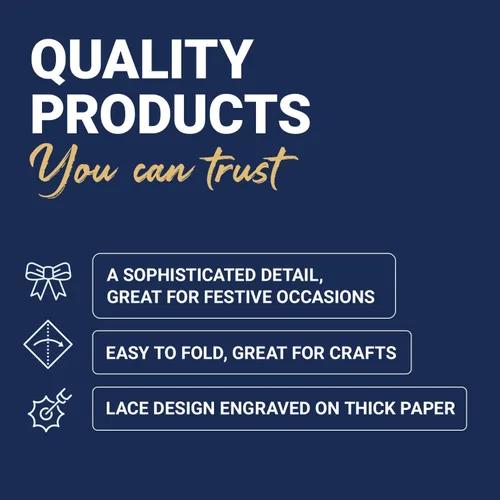 Miniatura 5 de Royal Lace Productos de papel de alta calidad, tapetes de papel redondos de encaje de medallón, 10 pulgadas, lámina dorada, paquete de 8 Dorado