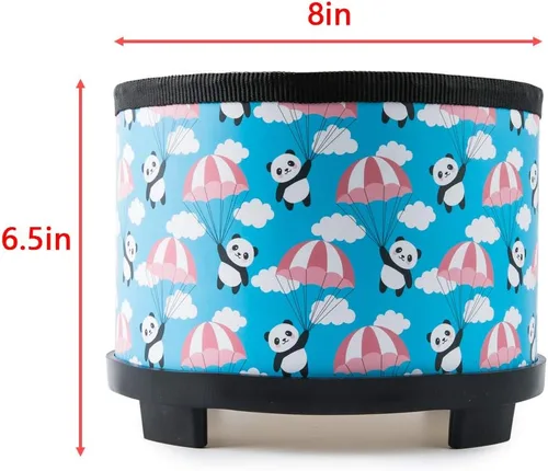 Miniatura 3 de Tambor Tom para niños pequeños: juguetes musicales para bebés, instrumentos de percusión de 8 pulgadas, tambor de madera Montessori Toys para Azul 8