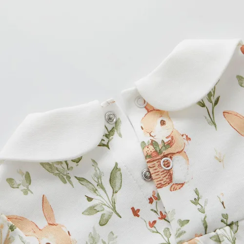 Miniatura 110 de pureborn Mameluco de algodón súper suave para bebés niños y niñas de 0 a 24 meses