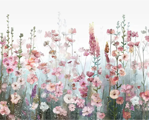 Miniatura 9 de SUMGAR Kit de pintura enmarcada por números para adultos flores, kit de pintura de lienzo de flores silvestres rosas con marco, pintura acrílica