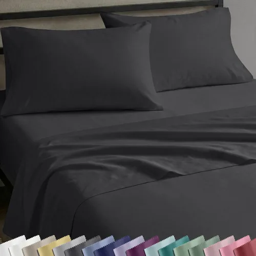 Miniatura 25 de California Design Den Sábanas de Algodón 100% Natural Tamaño Full Juego de Cama con Bolsillos Profundos - Tejido Satinado Suave, Sábanas Duraderas