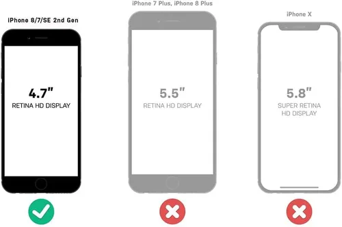 Miniatura 2 de OtterBox + Funda Pop Symmetry Series para iPhone SE (2020), iPhone 8, iPhone 7 (no Plus), embalaje al por menor - Negro