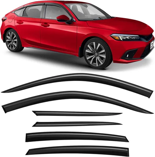 Miniatura 13 de Voron Glass, protectores de lluvia extra duraderos para Toyota C-HR 2018-2024, deflectores de ventana, viseras de ventilación, 4 piezas - 100319