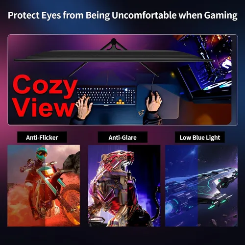 Miniatura 3 de ZZA Monitor curvo para juegos de 24.5 pulgadas, 240Hz 144Hz FHD(1920 * 1080P) pantalla VA, monitor de computadora, compatible con Freesync, 120%