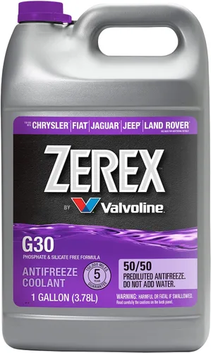 Miniatura 2 de Zerex Anticongelante/refrigerante prediluido 50/50 sin fosfatos ni silicatos G30 1 GA, caja de 6