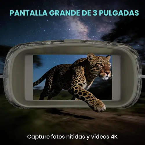 Miniatura 4 de Gafas de visión nocturna para adultos, prismáticos de visión nocturna 4K con batería recargable de 5000 mAh y tarjeta TF de 32 GB para caza