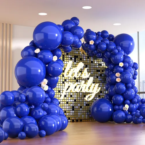 Miniatura 9 de Paquete de 150 globos metálicos dorados de diferentes tamaños, 18, 12, 10, 5 pulgadas, kit de arco de guirnalda de globos para cumpleaños, Oro