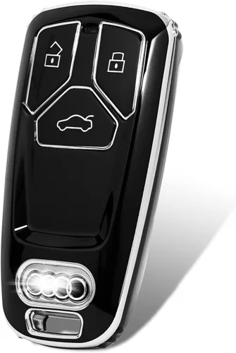 Miniatura 7 de OFFCURVE Funda especial para llave de Audi Key Fob Funda de TPU suave especial para Audi A3 A4 A5 A6 Q5 Q7 TT TTS TT-RS SQ5 SQ7 R8 S5 RS4 RS5 Blanco