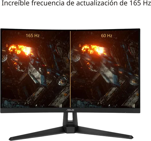 Miniatura 3 de ASUS TUF Gaming VG27VH1B - Monitor curvo de 27 pulgadas, 1080P Full HD, 165Hz (soporta 144 Hz), desenfoque de movimiento extremadamente bajo