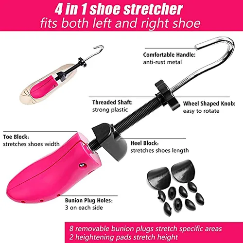 Miniatura 3 de CHERAINTI Shoe Stretcher Women Men Wide Feet Adjustable Width Length Shoe Expander Widener