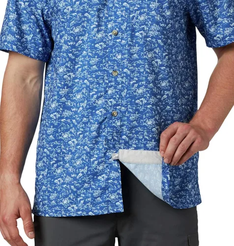 Miniatura 5 de PFG Super Slack Tide Camp - Camiseta para hombre, color gris