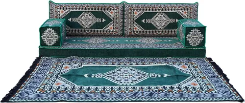 Miniatura 67 de arabicsofa Sofá de piso árabe Jalsa - Sofá tradicional hecho a mano para sala de estar