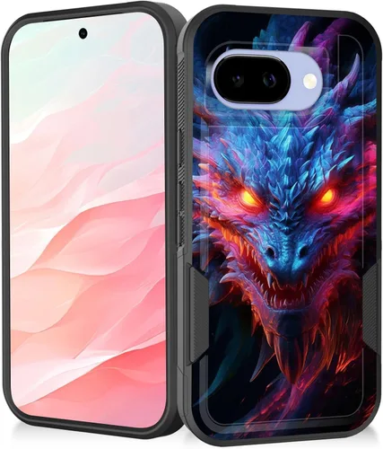 Miniatura 93 de Funda para Pixel 7a, resistente de doble capa híbrida de policarbonato duro de goma suave a prueba de golpes para Google Pixel 7A 6.1 pulgadas