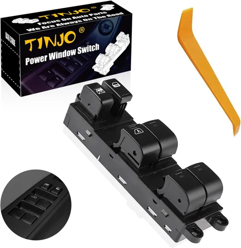 Miniatura 7 de Botón de interruptor maestro de control de ventana eléctrica del lado del conductor delantero izquierdo Compatible con Nissan Sentra 2000 2001 2002