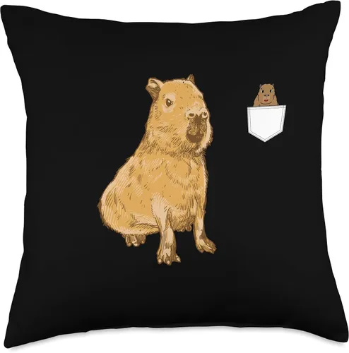 Miniatura 5 de Almohada de relleno Capybara Capy Bara Capibara Stuff Cappy Barra de bolsillo