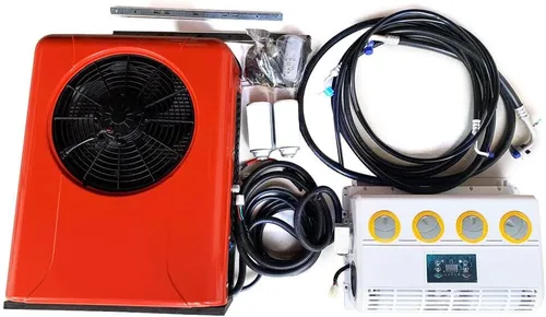 CNCEST 12V Aire acondicionado Kit de aire acondicionado RV Unidad eléctrica universal A/C para enfriamiento de cabina - Aire acondicionado portátil