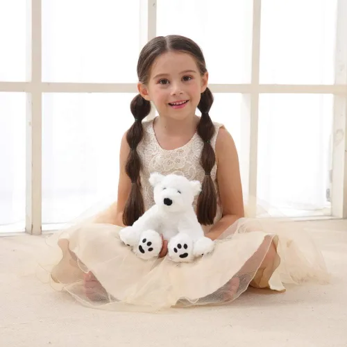 Miniatura 5 de Apricot Lamb Toys Oso Polar Blanco de Peluche Animal de Peluche Suave y Tierno Perfecto para Niños